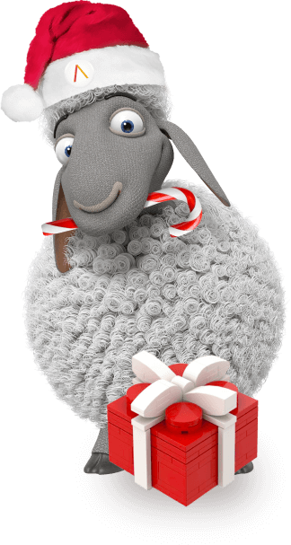Ovečka s dárkem